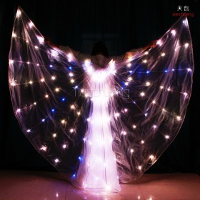 Full color dance led isis wings for performance